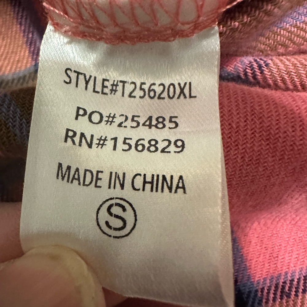 Pink Flannel shirt NWT - Picture 12 of 13